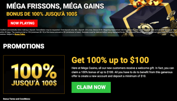 Mega Casino Welcome Bonus