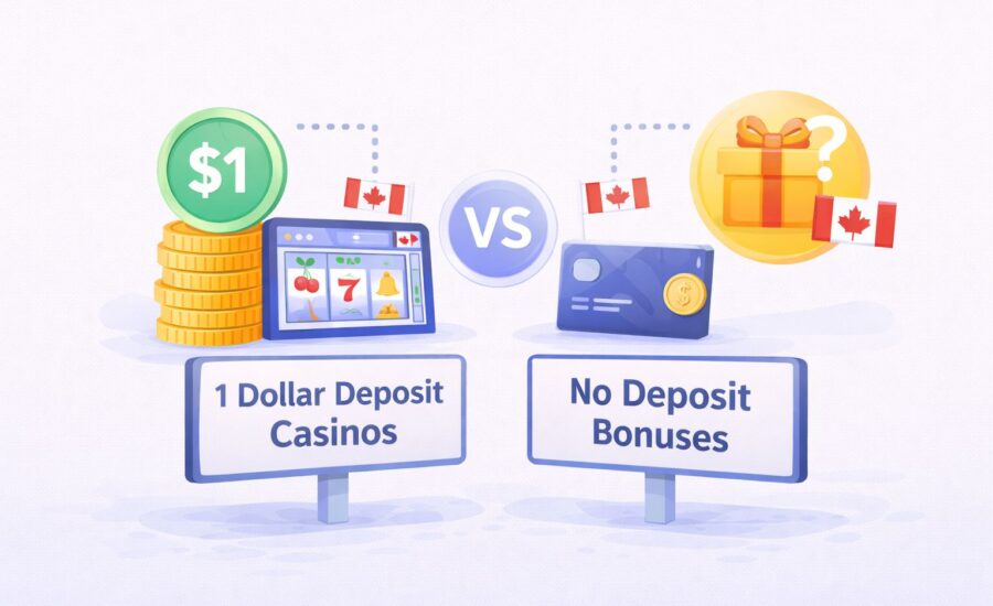 1 Dollar Deposit Casinos vs No Deposit Bonuses in Canada