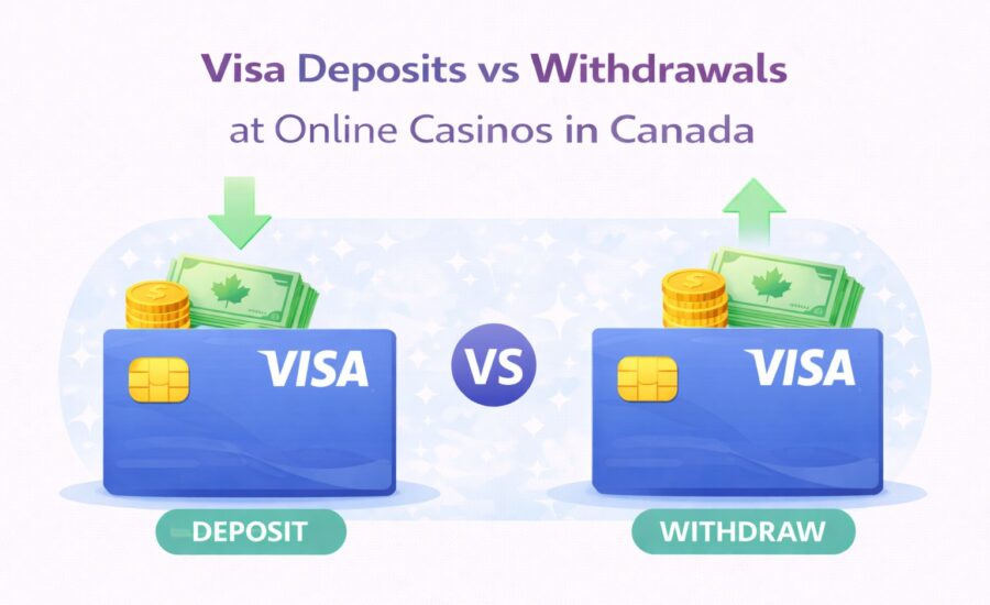 Visa Deposits vs Withdrawals at Online Casinos in Canada