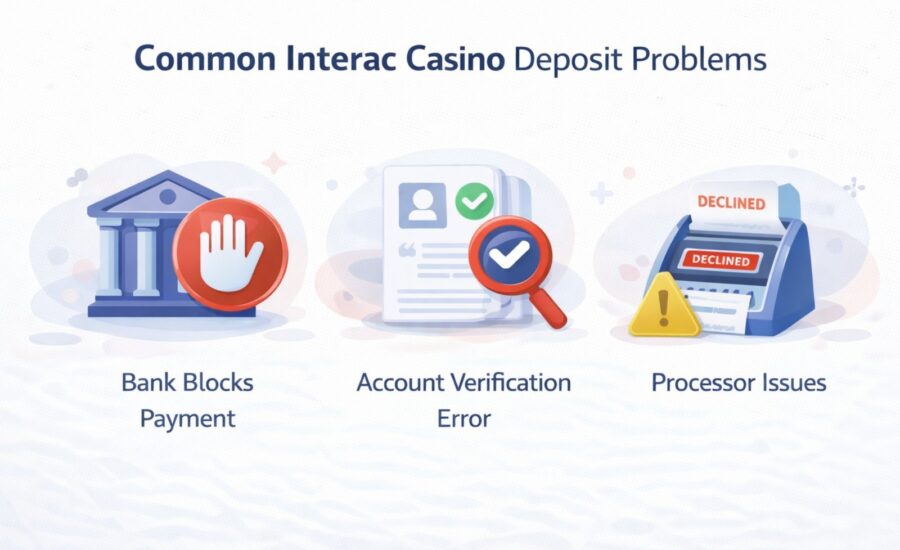 Interac casino deposit problems in Canada guide