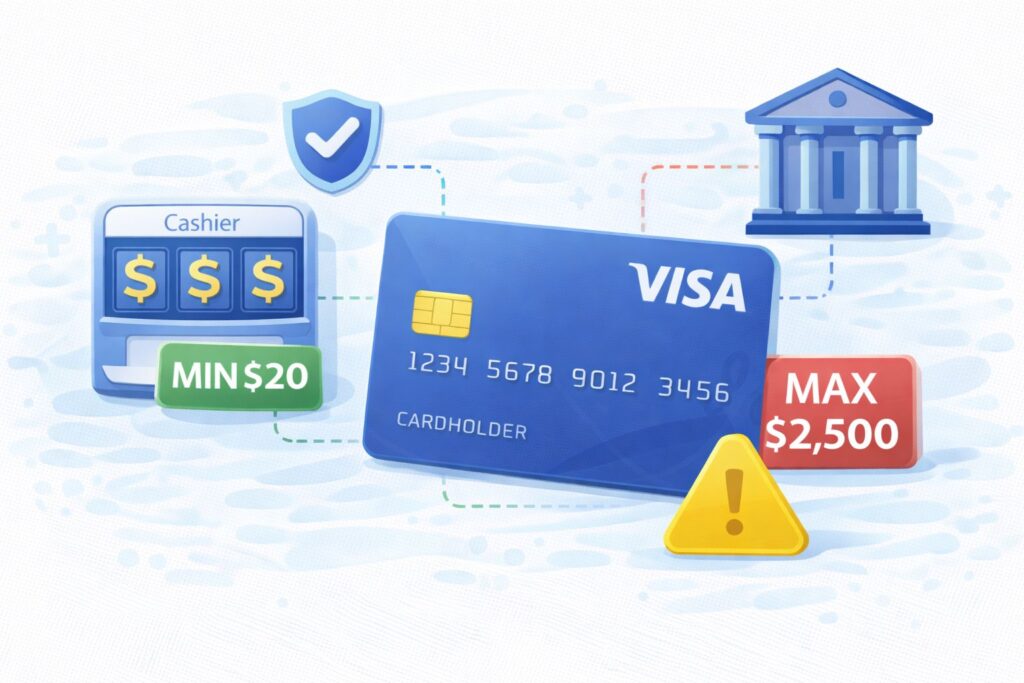 Visa deposit limits at online casinos in Canada