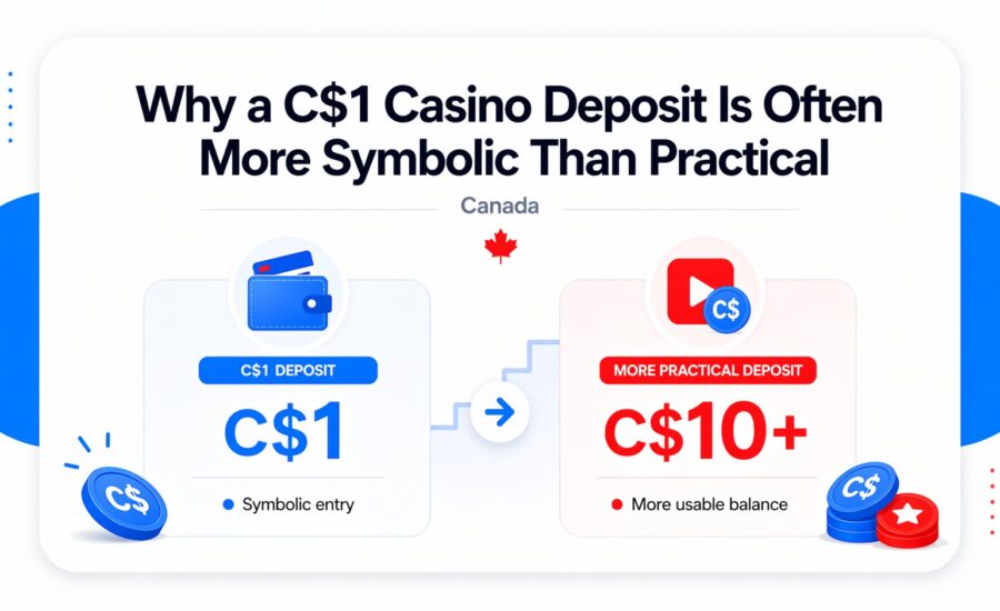 C$1 casino deposit compared with a more practical low deposit in Canada