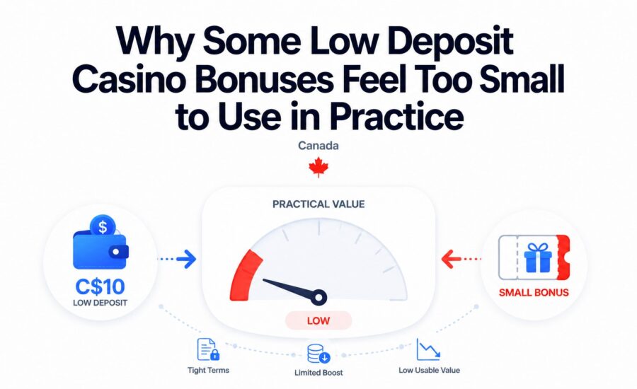Low deposit casino bonus practical value comparison in Canada